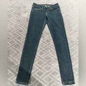 Levis , skinny dark blue , size 3M